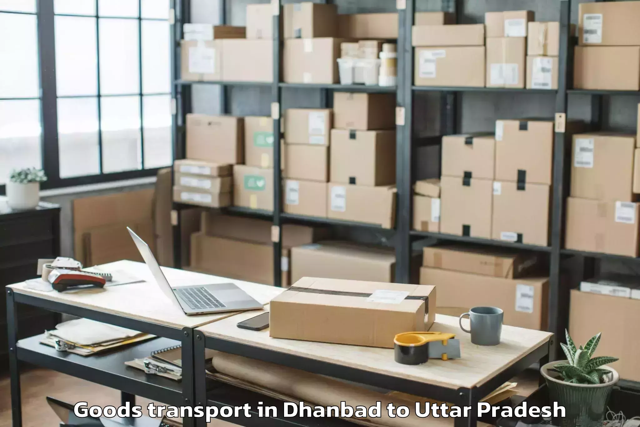 Hassle-Free Dhanbad to One Awadh Center Mall Goods Transport